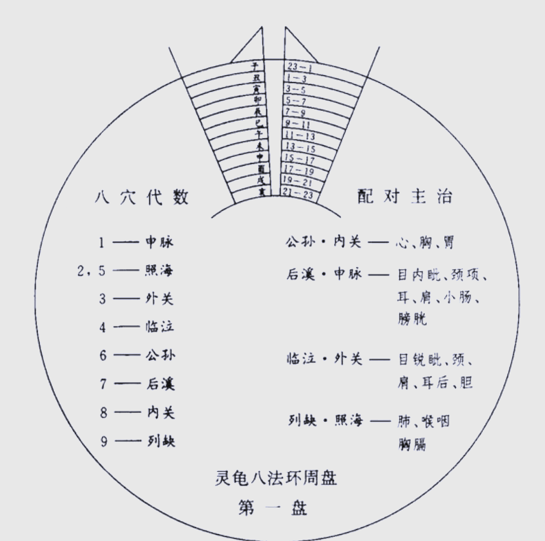 灵龟八法环周盘
